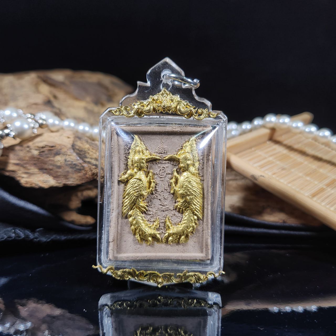 Jin Thai Fo Pai - LERSI PONSAPAK鲁士鹏萨帕早期萨利卡（镀金雕刻拉胡亚克力防水壳）